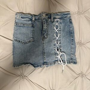 Denim Knot Skort